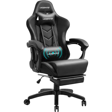 luckracer gaming chair with footrest